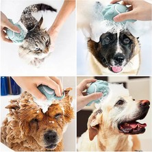 Kilinmoli Silikon Pet Banyo Fırçası Köpek Spa Masaj Tarak Köpekler Kediler Duş Saç Bakım Tarak Köpek Temizleme Fırçası Pet Malzemeleri (Yurt Dışından)