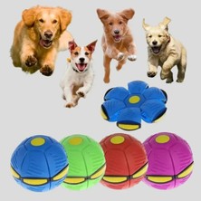 Kilinmoli Köpek Oyuncakları Uçan Ufo Düz Atma Disk Topu LED Işık Oyuncak Çocuk Açık Bahçe Basketbol Oyunu Ilginç Atma Ufo Disk Topları (Yurt Dışından)