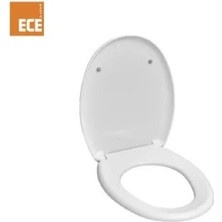 Ece Banyo R10 Riga Alttan Sıkmalı Plastik Menteşeli Pp Klozet Kapağı 44R10300E