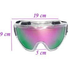 Glaswen Kayak Gözlüğü Aynalı Gökkuşağı Ventilli Güneş Kar Koruyucu Gözlük Uv Korumalı Snowboard Glasses Gözlük