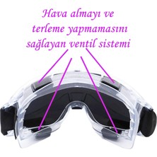 Glaswen Kayak Gözlüğü Aynalı Gökkuşağı Ventilli Güneş Kar Koruyucu Gözlük Uv Korumalı Snowboard Glasses Gözlük