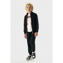 Bikkembergs Erkek Çocuk Siyah Eşofman Üstü 23FW0BK1821