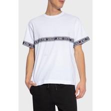 Versace Jeans Couture Logolu Bisiklet Yaka Pamuklu Regular Fit T Shirt Erkek T Shirt 76GAHC06 CJ01C 003