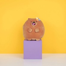 Miniso We Bare Bears Lisanslı Yuvarlak Peluş Oyuncak (20CM) - Boz Ayı