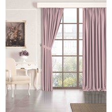 Perle Quartz Blackout Açık Gülkurusu Rengi Karartma Perde