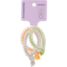 Miniso Spiral Saç Lastiği (4 Adet) - Düğümlü