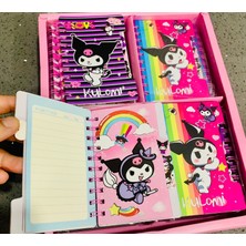 Meyra Accessories 1 Adet Sanrio Kawaii Kuromi Küçük Boy Not Defteri Okul Hediyelik