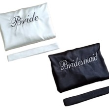 Lasilla 1 Adet Bride Sabahlık, 1 Adet Nedime Sabahlık Set, 2 'li Set