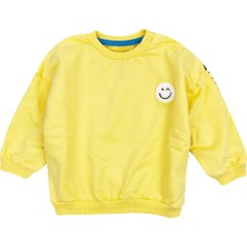 You Çizgili Bebek Sweatshirt Sarı