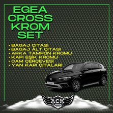 Ack Dizayn Fıat Egea Cross Krom Aksesuar 6 Lı Set