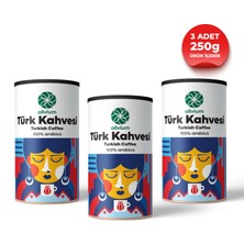 Olivium Türk Kahvesi Teneke Kutu (3 Adet 250Gram)