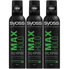 Syoss Köpük Maximum Tutuş 250 ml x 3