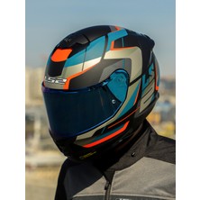 Ls2 Stream 2 Road Mat Siyah-Gri-Mavi-Kırmızı Kask