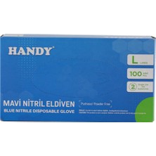 Handy Mavi Nitril Eldiven