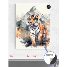 Postermanya Dağ Kaplanı Hayvan Poster - Afiş - Dekoratif Duvar Posteri