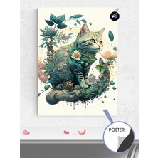 Postermanya Kedi ve Doğa Hayvan Poster - Afiş - Dekoratif Duvar Posteri
