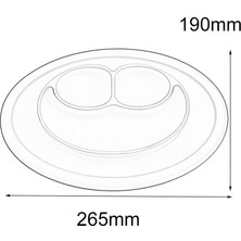 Scentu Nyt Çocuk Tek Parça Silikon Servis Altlığı Çocuk Besleme Yemek Tabağı Emmeleri Nemli Yerleşimler (Yurt Dışından)