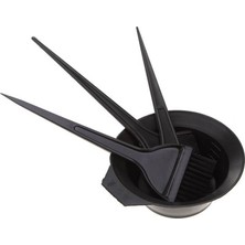 Scentu Monja 5 Adet/takım Boyama Boyası Tarak Karıştırma Kasesi Fırça Kulaklık Seti Siyah Plastik Saç Rengi Berber Salonu Tonu Kuaförlük Şekillendirici Araçları (Yurt Dışından)