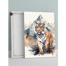 Postermanya Dağ Kaplanı Hayvan Kanvas Tablo