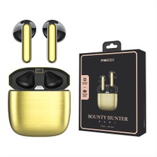 Recci Bluetooth Kulaklık Kablosuz Recci REP-W42 Bounty Hunter Tws V5.2 Versiyon Gold