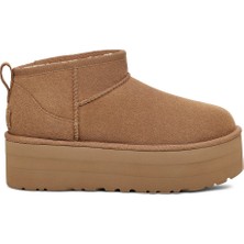 UGG Kadın Bot 1135092 Ugg W Classıc Ultra Mını Platform Chestnut (Taba)