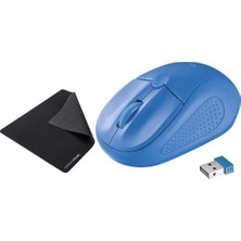 Trust Primo 20786 Kablosuz Mavi Mouse + Mouse Pad