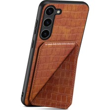 Seashell Digital Samsung Galaxy S23 Gizli Deri+Pc+Tpu Cep Koğuş Telefon Kılıfı (Yurt Dışından)