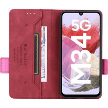 Seashell Digital Samsung Galaxy F34 5G/M34 5g Pu Deri Donanım Dekor Rose Telefon Kılıfı (Yurt Dışından)