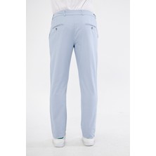 Daniel Voi Ara Mevsimlik Slim Fit Pamuklu Beli Yarım Lastikli Blue Erkek Pantolon - Rahatlıkta Şıklık