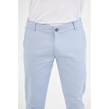 Daniel Voi Ara Mevsimlik Slim Fit Pamuklu Beli Yarım Lastikli Blue Erkek Pantolon - Rahatlıkta Şıklık