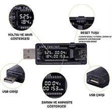 Artvision LED Ekranlı USB Voltmetre Ampermetre USB Şarj Kapasitesi Test Cihazı