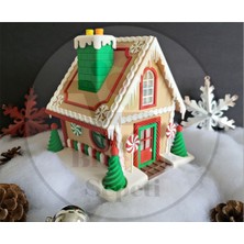 Bi'şeyler Sepeti Gingerbread House - Zencefilli Kurabiye Ev Figür - Işıklı