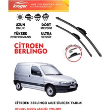 Kruger Citroen Berlingo (1996 - 2007)MUZ Tipi Silecek Seti