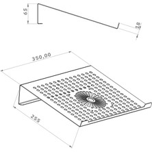 Hero Dizayn Herodizayn Çelik Laptop Standı Notebook Altlığı Mat Siyah