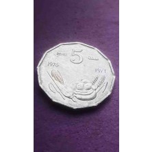 Deren Pecunia Somali 1976 Yılı 5 Senti Çil Çap; 20 mm