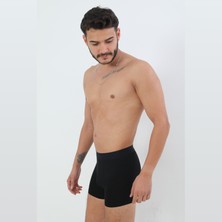 Japa Likralı Boxer Siyah 5'li Paket