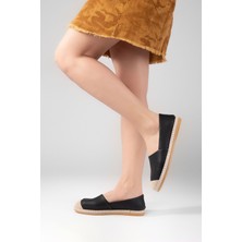 Aska Shoes Kadın Floter Deri/ Keten/hasır Malzeme Espadril