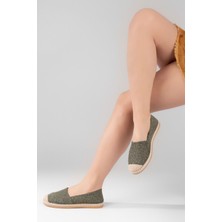 Aska Shoes Kadın Floter Deri/ Keten/hasır Malzeme Espadril