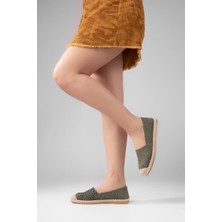 Aska Shoes Kadın Floter Deri/ Keten/hasır Malzeme Espadril