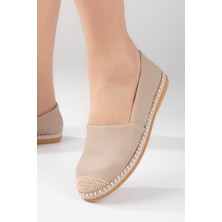 Aska Shoes Kadın Floter Deri/ Keten/hasır Malzeme Espadril