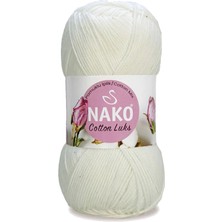5 Adet Cotton Lüks Yelek Tunik Kazak Bluz Hırka Ipi Yünü Süt Beyaz 97570