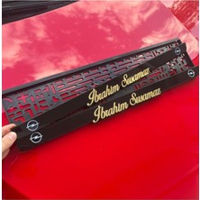 Farklı Hediyelik 2 Adet Opel Logolu 3D Kişiye Özel Plakalık