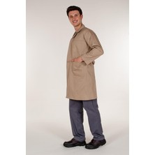 Bej Gabardin Erkek İş Önlük