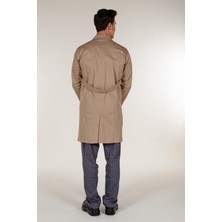 Bej Gabardin Erkek İş Önlük