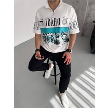 Erdemoğlu Yarım Fermuarlı Baskılıt-Shirt