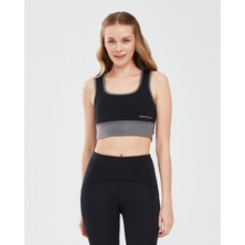 Skechers Performance Coll. W Mid Support Bra Kadın Siyah Sporcu Sütyeni S241110-001