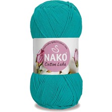 Nako 5 Adet Cotton Lüks Yelek Tunik Kazak Bluz Hırka Ipi Yünü Koyu Turkuaz 97581