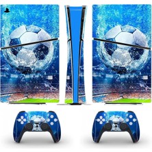 Kt Grup Futbol Topu Playstation 5 Slim Disk Versiyon Sticker Kaplama Seti