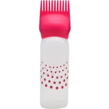Safestore 120 ml Plastik Saç Boyası Doldurulabilir Şişe Aplikatör Kuaför Saç Boyama Tarağı Aplikatörü