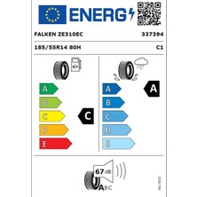 Falken 185/55 R14 80H Ziex Ze310 Ecorun Oto Yaz Lastiği (Üretim Yılı: 2024)